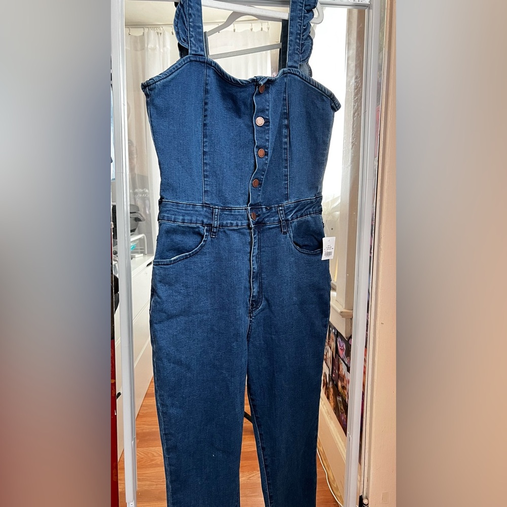 Almost Famous XL Denim Overalls